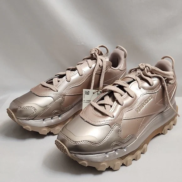 Reebok Classic X Cardi B Leather Rose Gold Sneakers (W Size 8)
